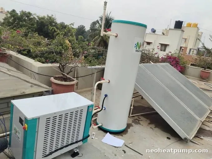 Neo residential heat pump installation