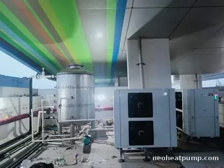Neo high temperature heat pump installation