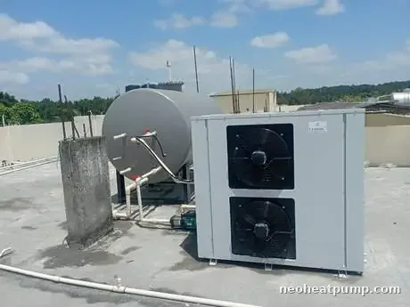 Neo high temperature heat pump installation